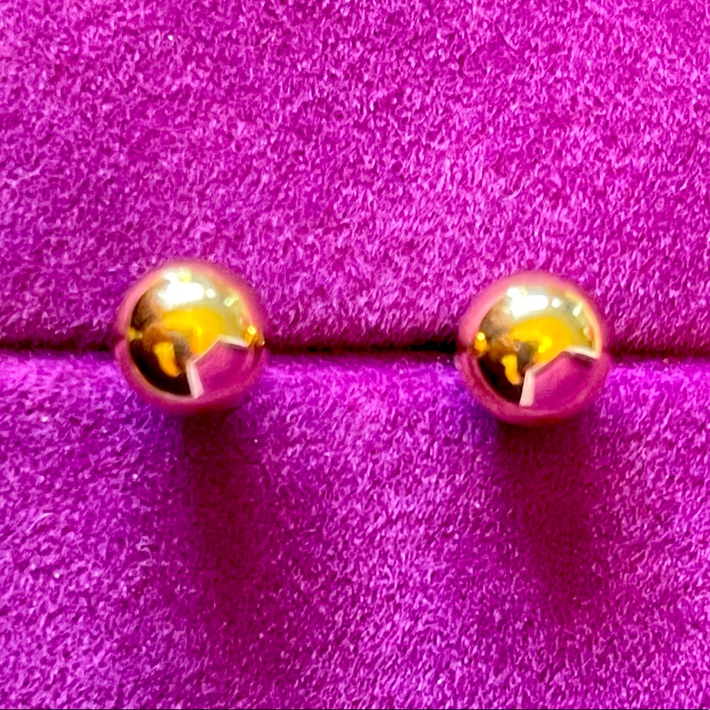 14k Solid Gold Studs